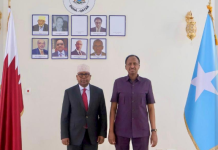 Wasiirka Difaaca XFS oo booqday safaaradda Soomaaliya ee Qatar