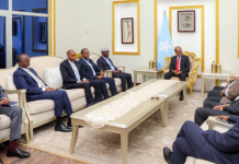 Madaxweyne Xasan Sheekh oo la kulmay qaar ka mid ah mas’uuliyiintii hore ee dalka