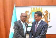 Wasiir Kuxigeenka Arrimaha Dibadda oo Soo Dhaweeyay Wakiilka Cusub ee Midowga Afrika