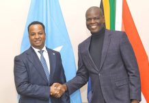 Wasiirka Arrimaha Dibadda Soomaaliya oo Pretoria kula kulmay dhiggiisa South Africa
