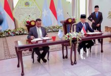 Soomaaliya iyo Indonesia oo Kala saxiixday heshiis iskaashi oo muhiim ah