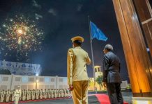 Madaxweyne Xasan Sheekh oo calan saaray madaxtooyada xuska 65-aad ee xornimada awgeed