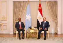 Madaxweyne Xasan Sheekh oo shir mira-dhal leh la qaatay dhigiisa Masar