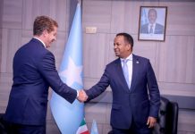 Wasiirka Arrimaha Dibadda Soomaaliya oo kala hadlay Safiirka Talyaaniga xoojinta xiriirka labada dal