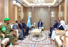 Ra”iisul wasaaraha XFS oo xafiiskiisa ku qaabilay Wakiilka gaarka ah ee Guddoomiyaha Guddiga Midowga Afrika u qaabilsan Soomaaliya