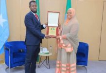 Wasiirka Shaqada XFS oo kulan la qaatay dhiggiiga dalka Itoobiya