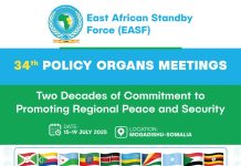 Soomaaliya oo martigalisay Shirka Xubnaha Siyaasadda Ciidamada Joogtada ah ee bariga Afrika (EASF)