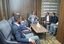 Ku-simaha Xeer Ilaaliyaha Guud ee Qaranka oo xafiiskiisa ku qaabilay wafdi ka socda Jaamacadaha Bariga Afrika iyo Jigjiga