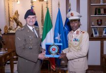 Taliyaha Ciidanka Xoogga Dalka Soomaaliyeed oo la kulmay dhiggiisa dalka Talyaaniga