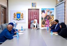 Wasiirka Haweenka iyo Xuquuqul Insaanka XFS oo xafiiskeeda ku qaabishay wafdi ka socda UN WOMAN