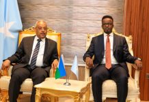 Wasiiru Dowlaha Gaashaandhigga oo la kulmay Wasiirka Arrimaha Dibadda Jabuuti