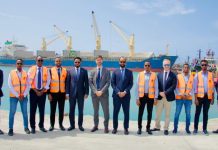 Wasiirka Maaliyadda XFS oo Dekeda Muqdisho ku soo dhoweeyey wafdi ka socda dowladda Ingiriiska