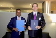 Wasiirka Arrimaha Dibadda Soomaaliya oo heshiis kula saxiixday New York dhiggiisa Serbia