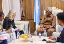 Guddoomiyaha Aqalka Sare oo xafiiskiisa ku qaabilay Danjiraha Cusub ee Midowga Yurub