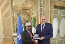 Wasiirka gaashaandhigga XFS oo kulan la qaatay dhiggiisa dalka Talyaaniga