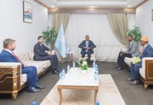 Ra’iisulwasaaraha XFS oo xafiiskiisa ku qaabilay safiirka Turkiga u fadhiya Muqdisho