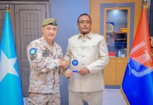 Duqa Muqdisho oo qaabilay taliyaha hawlgalka Midowga Yurub ee Soomaaliya Jen Marco Manzone