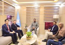 Wasiirka duulista hawada oo qaabilay danjiraha Shiinaha