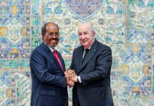 Soomaaliya iyo Aljeeriya oo kala saxiixday heshiisyo muhiim ah