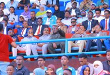 Madaxweynaha JFS oo ku sugan Tuulada Ciyaaraha ee Stadium Muqdisho