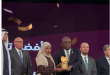 wasiirrada Warfaafinta ee Jaamacadda Carabta oo ka qeybgaley xaflad lagu abaal-mariyay saxaafadda libya