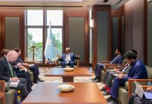 Madaxweyne Xasan Sheekh Maxamuud oo qaabilay Wasiirka Horumarinta Iskaashiga Caalamiga iyo Ganacsiga Dibadda ee dalka Sweden