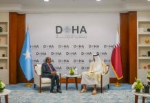 Madaxweyne Xasan Sheekh oo la kulmay Amiirka dalka Qatar