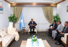 Ra’iisul wasaaraha XFS oo xafiiskiisa ku qaabilay Danjiraha Dowladda Imaaraadka u qaabilsan Soomaaliya