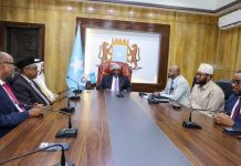 Kusimaha Madaxweynaha JFS ahna guddoomiyaha golaha shacabka oo qaabilay guddoomiyaha Baarlamaanka is cafinta iyo nabada