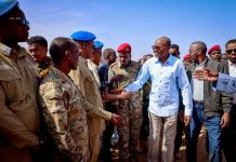 Wafdi uu Hoggaaminayo Madaxweynaha Koonfur Galbeed oo gaaray Degmada Xudur ee Gobolka Bakool