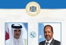 Madaxweynaha JFS oo Wada-Tashi Diblomaasiyadeed la yeeshay Amiirka Dowladda Qatar
