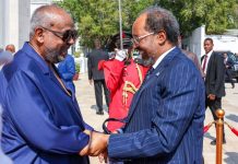 Madaxweyne Xasan Sheekh oo dhigiisa Jabuuti kala hadlay difaaca midnimada Soomaaliya
