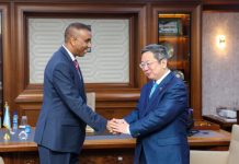 Ra’iisul wasaaraha XFS oo Xafiiskiisa ku qaabilay Danjiraha Shiinaha u jooga Dalka Soomaaliya