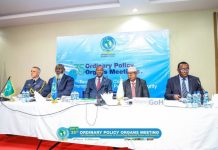 Wasiirka gaashaandhigga XfS oo shirgudoomiyey shirka wasiiradda gaashaandhigga dalalka xubnaha ka ah ciidanka heeganka Bariga Afrika