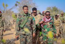 Taliyaha Ciidanka Dhulka oo kormeeray deegaanno ka tirsan Shabeellaha Dhexe