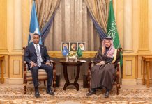 Wasiirka Arrimaha Dibadda oo booqasho rasmi ah ku jooga Riyaadh, ayaa la kulmay dhiggiisa Sacuudiga