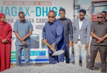 Guddoomiyaha Gobolka Banaadir oo Dhagax Dhismaha Wadadda Cabdiqaasim