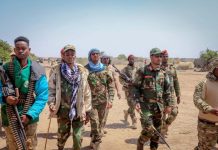 Taliyaha Ciidanka Dhulka oo gaaray Deegaanno ka tirsan Gobolka Shabeellaha Hoose