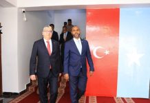 Wasiirka Dekedaha ee XJFS oo Xafiiskiisa ku qaabilay Wafdi ka socday Jamhuuriyadda Turkiga