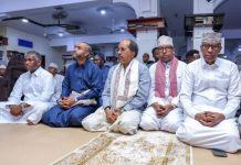 Madaxweyne Xasan Sheekh oo boqolaal shacab ah salaadda jimcaha kula oogay masjidka Abuu Hureyra ee Suuqa Bakaaraha