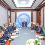 Ra’iisul Wasaaraha Soomaaliya Mudane Xamsa Cabdi Barre oo Maanta kulan la qaatay Wasiiru-Dowlaha Iskaashiga Dhaqaalaha iyo Horumarinta Dowladda Jarmalka iyo Wafdi uu hogaaminaayo