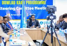 Wasiirka Arrimaha Gudaha oo Furay Kulanka Guddiga Sare ee Mashruuca Dowlad-Kaab