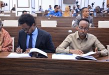 Xildhibaannada Labada Aqal oo ka dooday wax-ka-beddelka Cutubka 6-aad ee soo jeedinta Guddiyada Dastuurka Labada Aqal