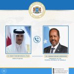 Madaxweyne Xasan Sheekh oo wadahal Teleefanka ah la yeeshay Amiirka dalka Qatar