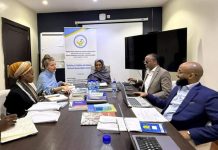 Guddoomiye Dr. Maryam Qaasim oo la kulantay Madaxa sare QM ee Xuquuqul Insaanka ee Soomaaliya