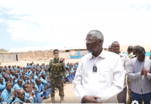 Wafdi ka socda Dowladda FS oo kormeeray xerada tababarka Ciidanka ee Gobolka Bakool