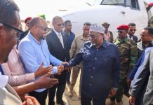 Wafdi uu hogaaminayo guddoomiyaha golaha shacabka oo Baydhabo gaaray