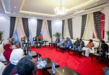Hogaamiyaha KM Koonfur Galbeed oo Magaalada Baydhabo ku qaabilay Wafdi Heerkiisu sareeyo oo ka socda Qaramada Midoobay