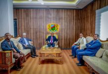 Hoggaamiyaha Koonfur Galbeed oo Madaxtooyada Baydhabo ku qaabilay Guddoomiyaha Hay’adda SoDMA