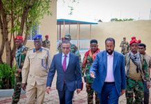 Hoggaamiye Jibriil Cabdirashiid Xaaji oo Kormeer shaqo ku tagay Wasaaradaha Koonfur Galbeed